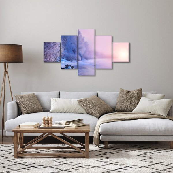 Obraz - Zamrzlá řeka (125x70 cm)