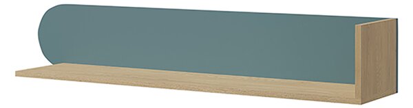 LEXI b | závěsná police 15 | 120 cm | cremona/modrá