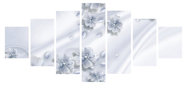 Obraz - Květinový design (210x100 cm)