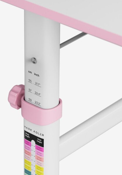 Dětský rostoucí psací stůl Mark Adler Study 3.7 Pink