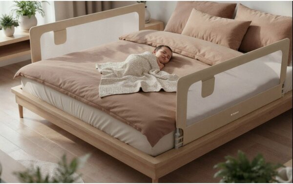Bezpečnostní zábrana na postel Cover 30 béžová 200 cm