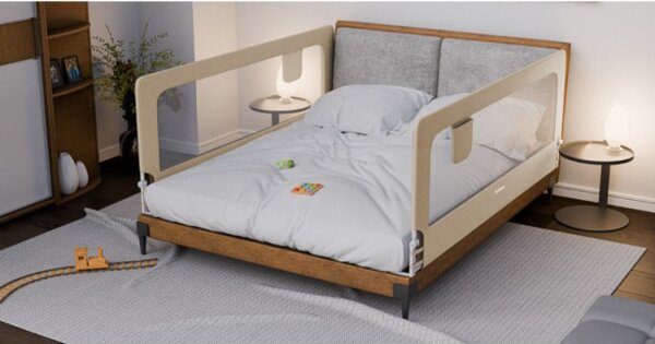 Bezpečnostní zábrana na postel Cover 30 béžová 200 cm
