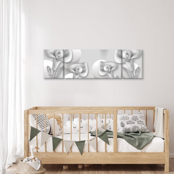 Obraz - Květinová design (170x50 cm)