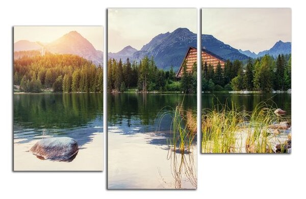 Obraz na plátně Tatry a západ slunce
