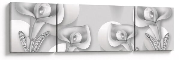 Obraz - Květinová design (170x50 cm)