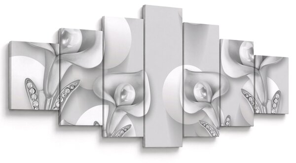 Obraz - Květinová design (210x100 cm)