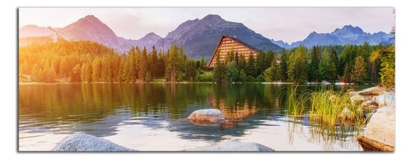 Obraz na plátně Tatry a štrbské pleso