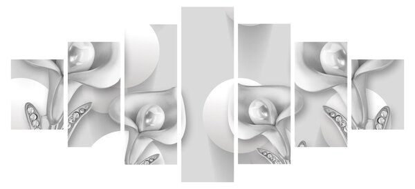 Obraz - Květinová design (210x100 cm)