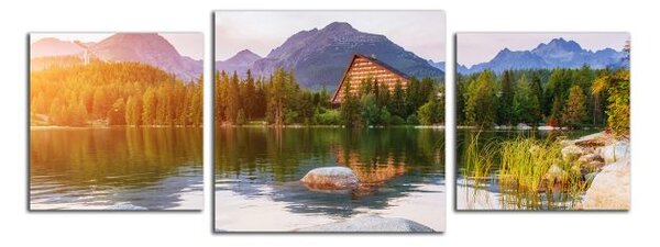 Obraz na plátně Tatry a štrbské pleso