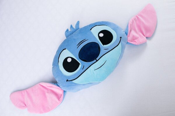 Fleecový dětský polštářek 41x32 cm Lilo and Stitch "Blue" – Jerry Fabrics