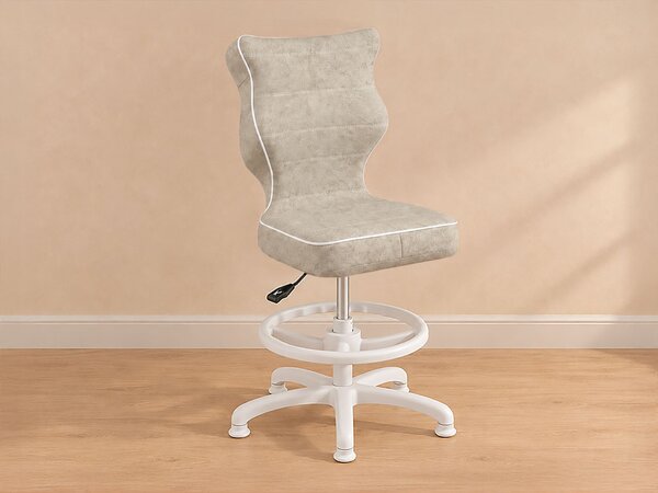 Dětský rostoucí stůl STOLLY se dvěma výškami stolu + ergonomická židle BÉŽOVÁ Zvolte rozměr židle: dítě 119 - 142 cm (výška stolu 71 - 82 cm)