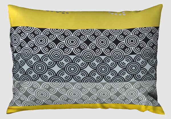Bavlnené povlecení ALOSA žluté 140x200 cm geometrické tvary;abstrakce