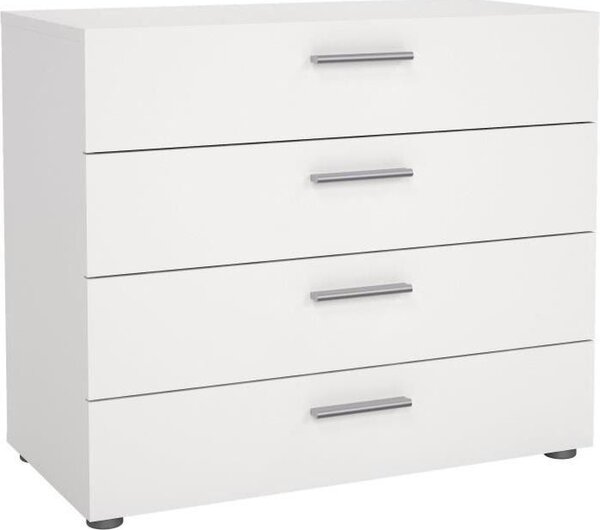 TYHJA Komoda se 4 zásuvkami - bílá - 70 x h 40 x v 75 cm