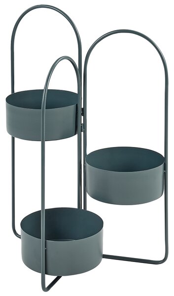 Stojan na květiny COLUTENA Kov 56 cm Tmavě modrá
