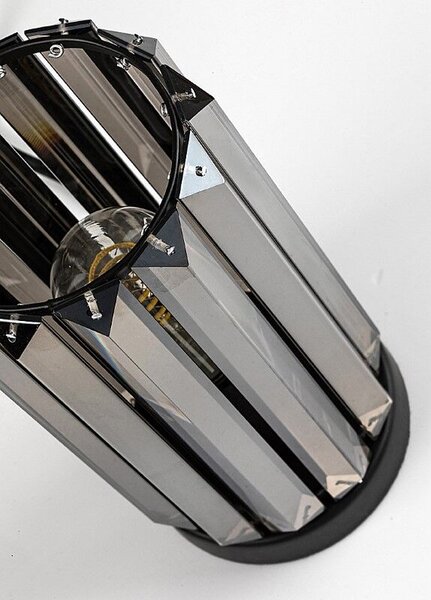 RABALUX 74206 Veness stolní lampička V220mm 1xE27 matná černá, kouřová