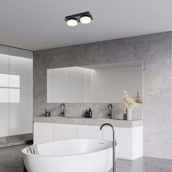 RABALUX 75002 Attichus stropní svítidlo LED 11W/1200lm 4000K IP44 matná černá, bílá