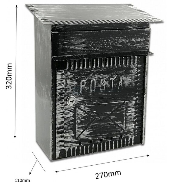 ROMAN poštovní schránka Černá