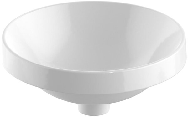 Geberit Variform umyvadlo 40x40 cm kulatý zápustný bílá lesk 500.703.01.2