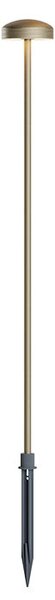Redo Venkovní LED sloupek SPILLO, v.60cm, 24V, 3,5W, IP65 Barva: antická mosaz, Barva světla: 3000K