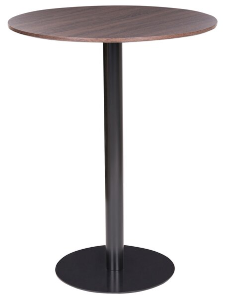 Barový stůl MORELLA Černá/Tmavě hnědá 80 cm 80 cm