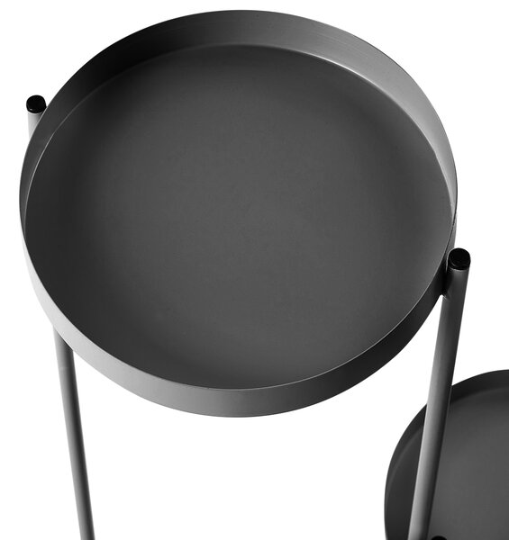 Stojan na květiny FRAGARIA Kov 42 cm Černá