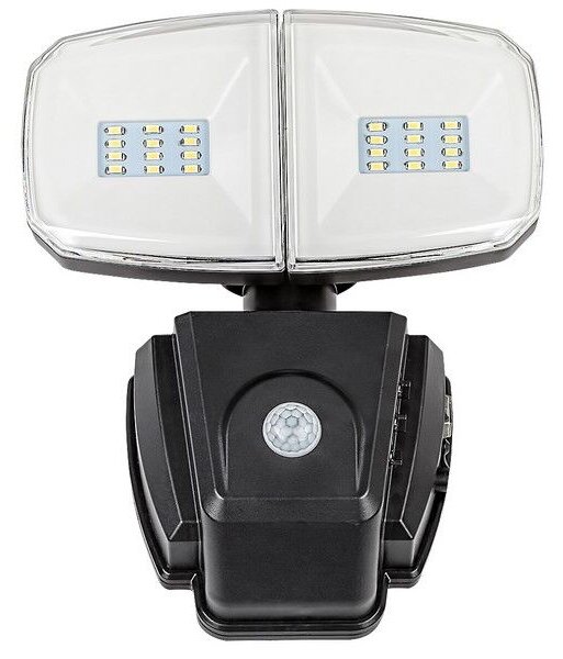 RABALUX 77012 Zlarin solární nástěnné svítidlo LED 12W/700lm 4000K IP44 černá, bílá, soumrakový a pohybový senzor