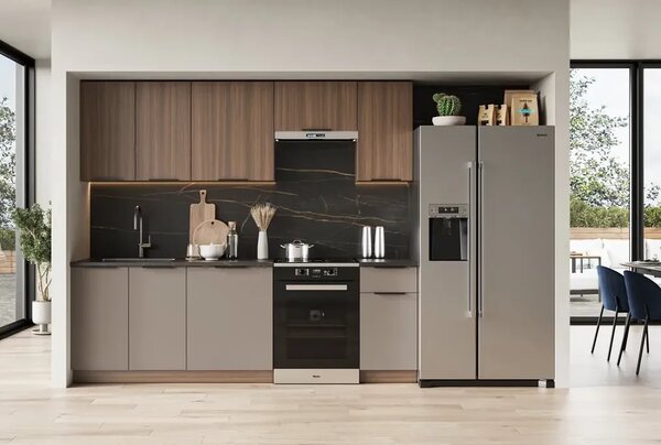 Halmar kuchyňská linka Grenada, ořech/taupe, 240 cm