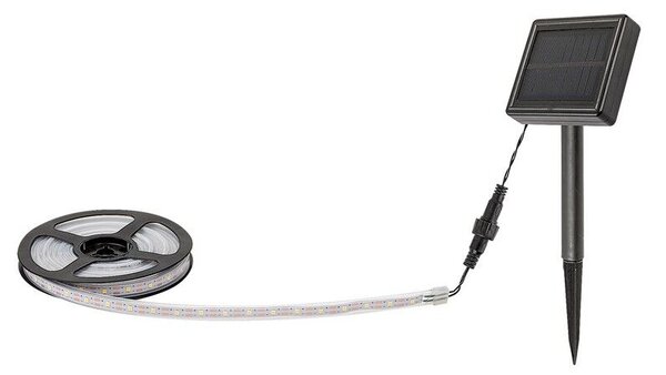RABALUX 77016 Ansoo solární svítidlo - LED pásek 3000mm 0,26W/30lm 3000K IP44 bílá, soumrakový senzor