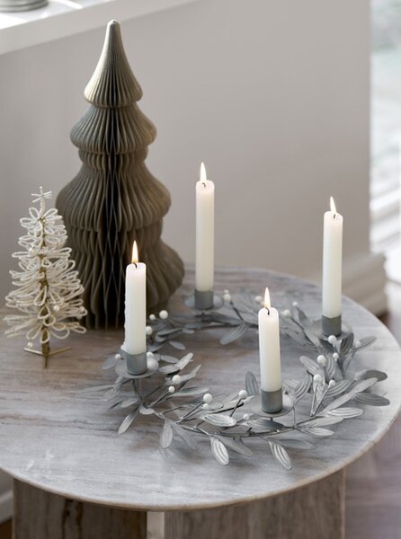 Lene Bjerre Adventní svícen Mistlia Mistletoe - Light Grey LB352