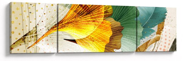 Obraz - Listy (170x50 cm)