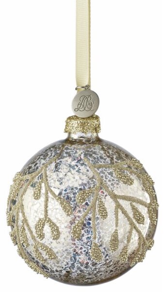 Lene Bjerre Skleněná ozdoba Mistline - Antique Silver LB357