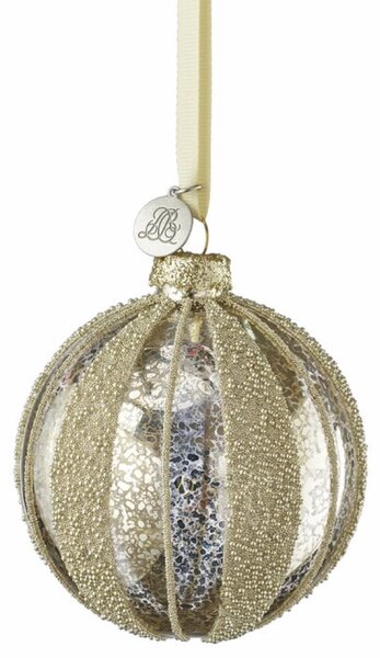Lene Bjerre Skleněná ozdoba Missa - Antique Silver LB356