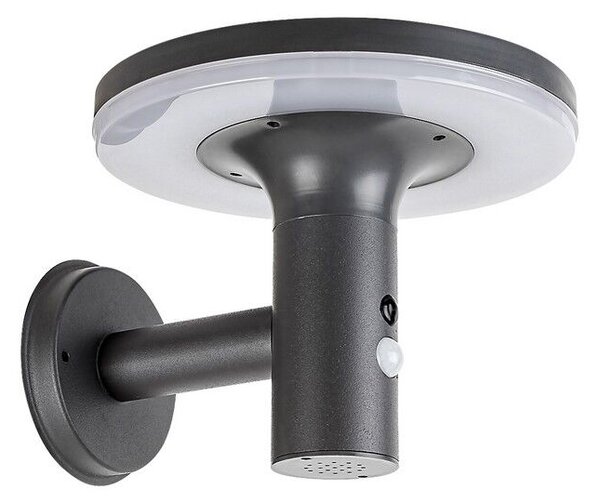 RABALUX 77017 Alaska solární nástěnné svítidlo LED 10W/250lm 4000K IP44 antracit, bílá, soumrakový a pohybový senzor