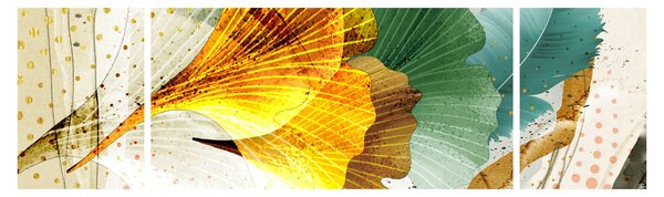 Obraz - Listy (170x50 cm)