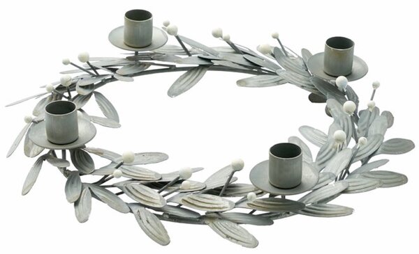 Lene Bjerre Adventní svícen Mistlia Mistletoe - Light Grey LB352