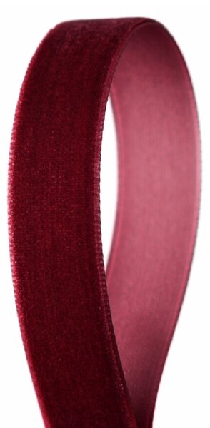 Serviteur Sametová stuha Dark Red 1,5 cm - 9 m SRT181