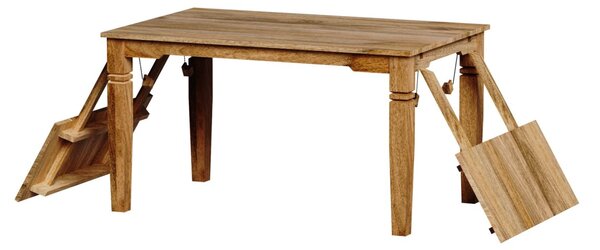 Rozkládací jídelní stůl Guru 140/220x90 z masivu mango