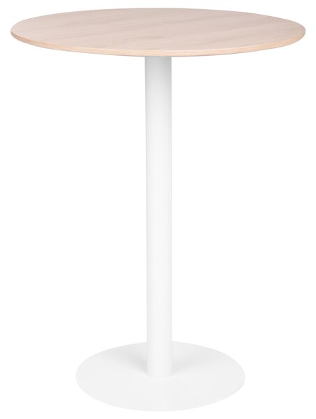 Barový stůl MORELLA Světle hnědá/Bílá 80 cm 80 cm