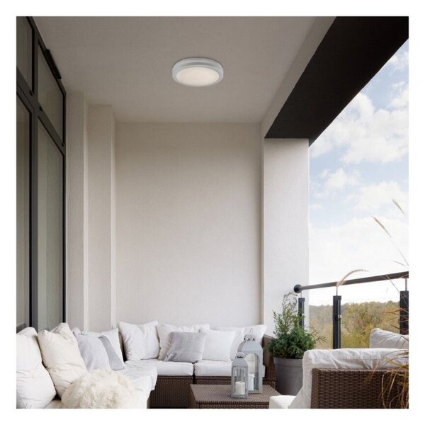 RABALUX 77036 Indre venkovní stropní svítidlo LED D300mm 28W/2600lm 3000+4000+6500K IP54 bílá