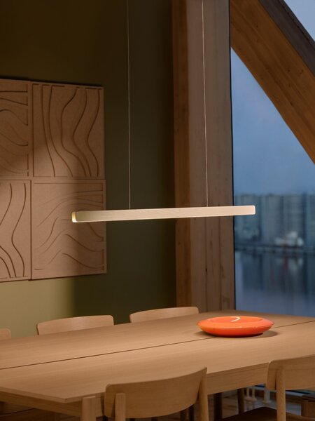 Nordlux Dřevěné LED závěsné svítidlo Ilgas, d.115cm, 3000K Barva: Bílá