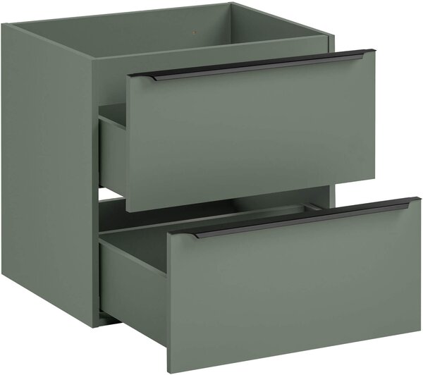Comad Sombra Green skříňka 60x46x57 cm pod umyvadlo závěsná zelená SOMBRA GREEN 82-60-46-2S