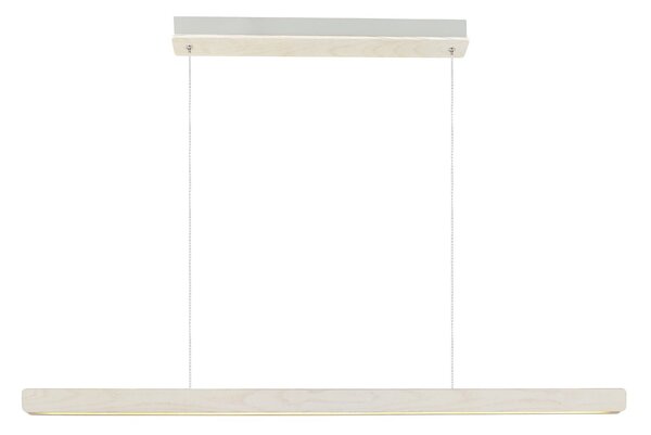 Nordlux Dřevěné LED závěsné svítidlo Ilgas, d.115cm, 3000K Barva: Bílá