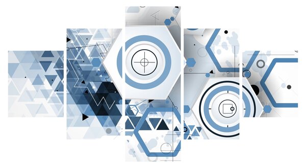 Obraz - Geometrická abstrakce (125x70 cm)