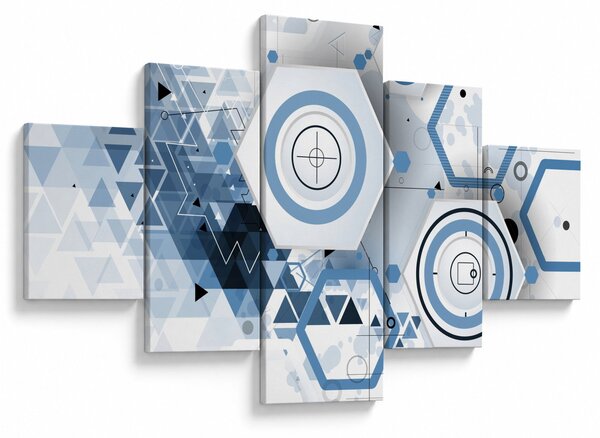 Obraz - Geometrická abstrakce (125x70 cm)