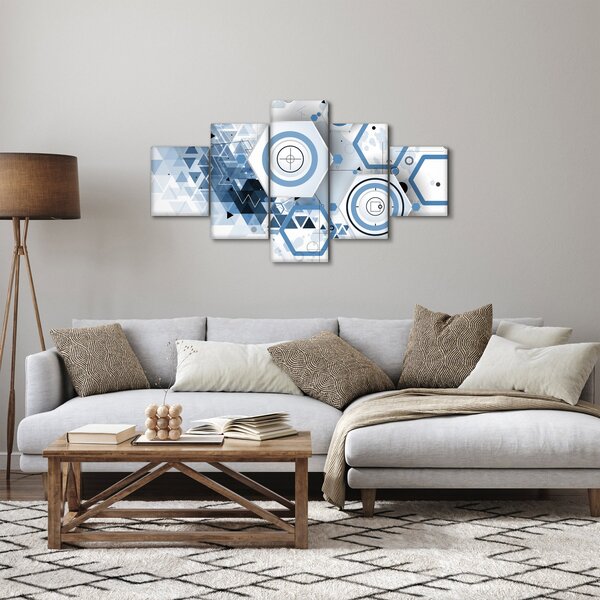 Obraz - Geometrická abstrakce (125x70 cm)