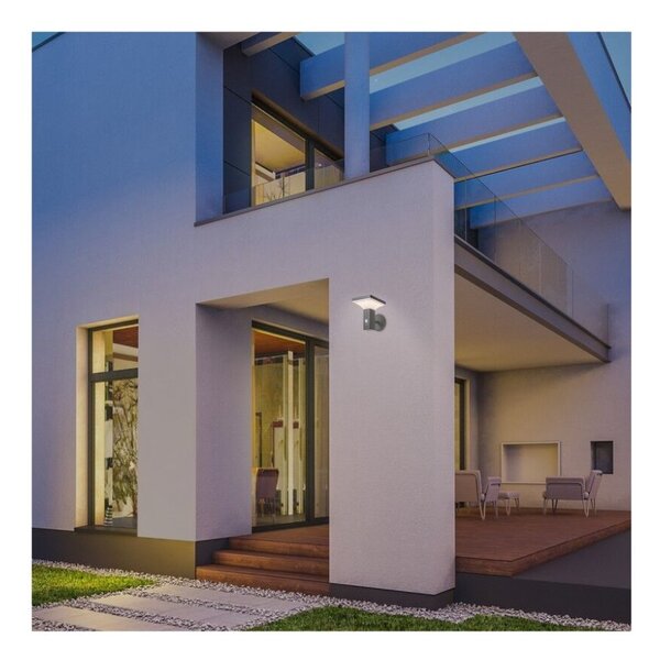 RABALUX 77044 Geleen solární nástěnné svítidlo se senzorem LED 4W/400lm 3000K IP44 černá, bílá