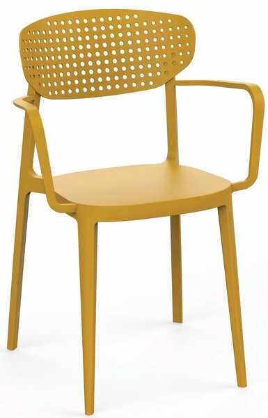 Křeslo AIRE ARMCHAIR - hořčicově žlutá Exteriér | Zahradní židle