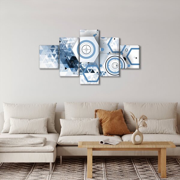 Obraz - Geometrická abstrakce (125x70 cm)