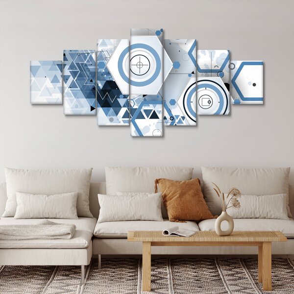 Obraz - Geometrická abstrakce (210x100 cm)