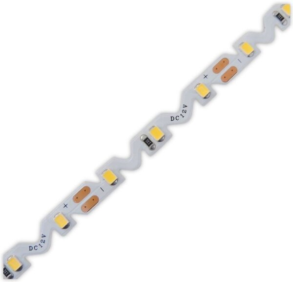 LED pásek OHEBNÝ 8mm 12W/m, PROFI, 12V, IP20, 60LED/m, SMD2835 Barva světla: Teplá bílá, 2700K